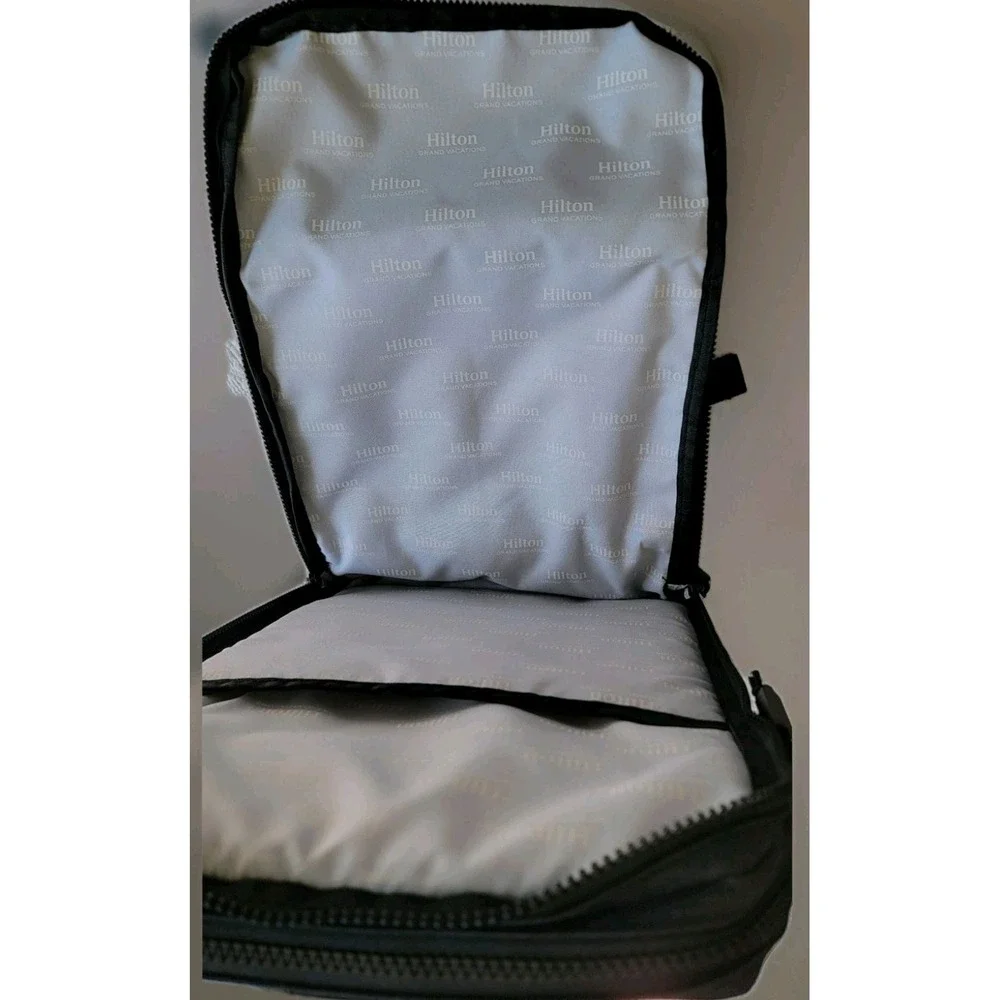 Laptop Backpack Hilton Grand Vacations Lightweight Slim With Metal Zipper Pulls